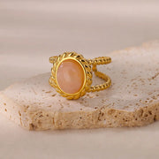 natural white opal ring, view 5 - MRSLM