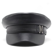 solid color pu beret, view 5 - MRSLM