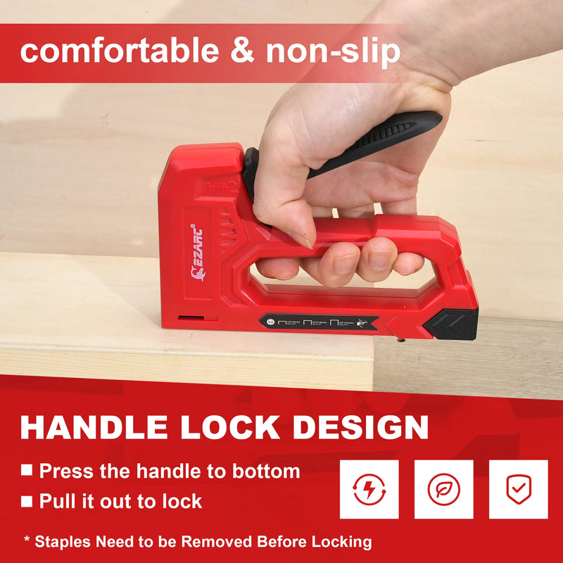 light duty staple gun kit with 1000 staples, view 5 - MRSLM