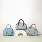 Mini denim handbag, view 6 - MRSLM
