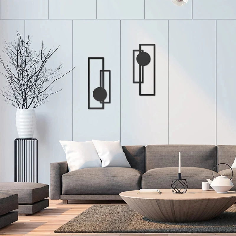 Nordic iron silhouette wall hanging set, view 5 - MRSLM