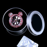pink crystal bear air freshener, view 3 - MRSLM