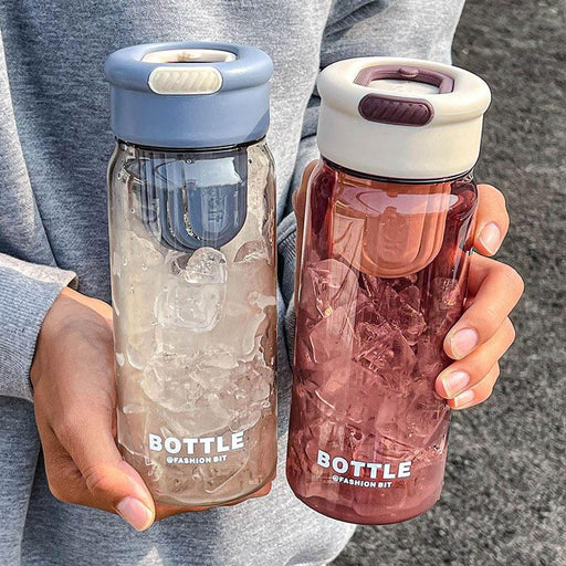 minimalist sports water bottle with tea separator - MRSLM