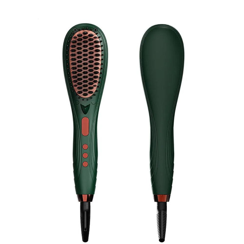 electric hair straightener and curler brush, view 6 - MRSLM