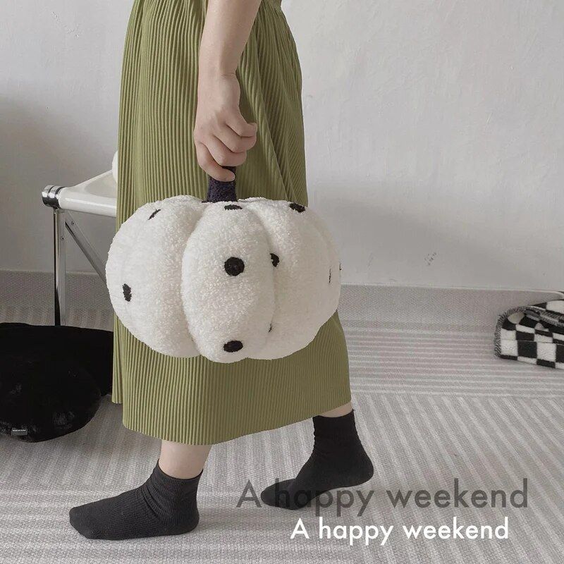 funny pumpkin plush pillow, view 13 - MRSLM