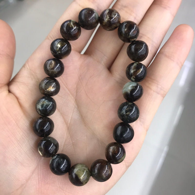 black gold lepidolite bracelet - MRSLM