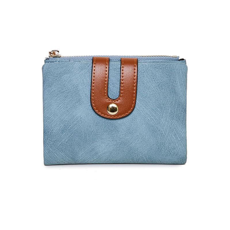 pu leather short wallet, view 6 - MRSLM