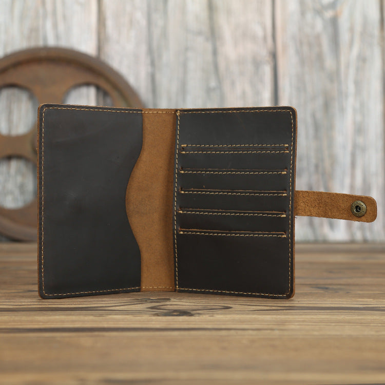 genuine leather passport wallet, view 4 - MRSLM