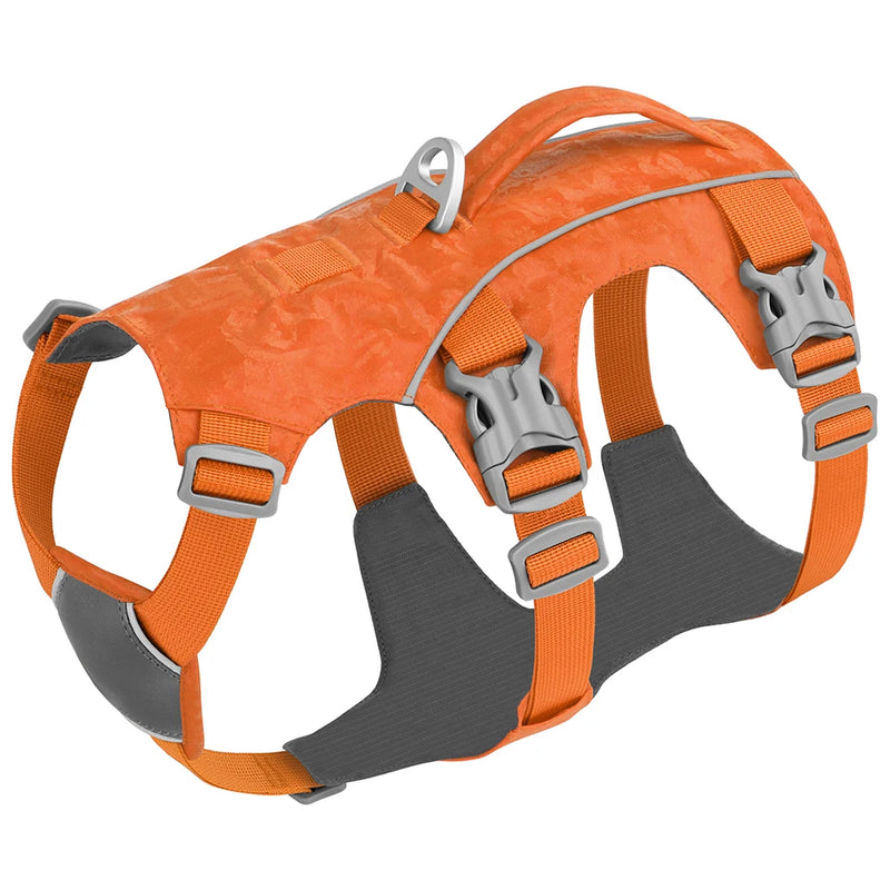 Reflective nylon dog harness, view 2 - MRSLM