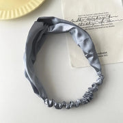 satin cross top knot headband, view 2 - MRSLM