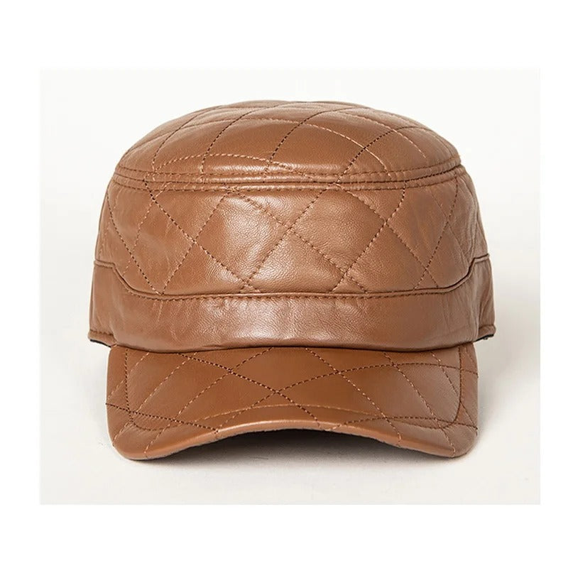 leather peaked cap, view 5 - MRSLM