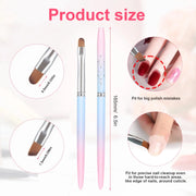 nail art clean up and painting brush, view 9 - MRSLM