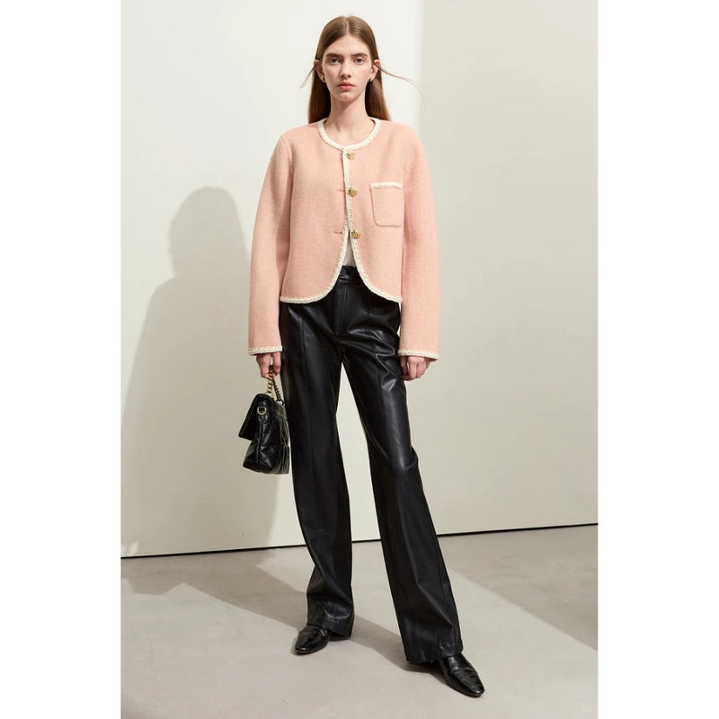 minimalist woolen autumn coat, view 5 - MRSLM