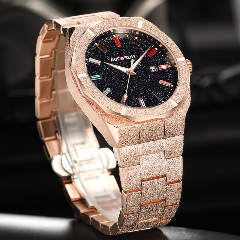 Luxury oak men's watch, view 4 - MRSLM
