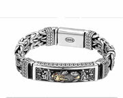 handmade silver retro bracelet, view 5 - MRSLM