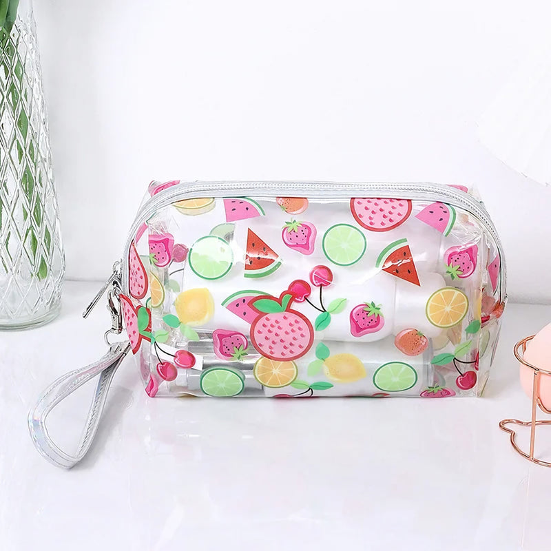travel transparent cosmetic bag, view 3 - MRSLM