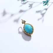 hollow pattern double-sided water drop pendant, view 2 - MRSLM
