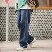 women's retro straight leg loose jeans, view 5 - MRSLM