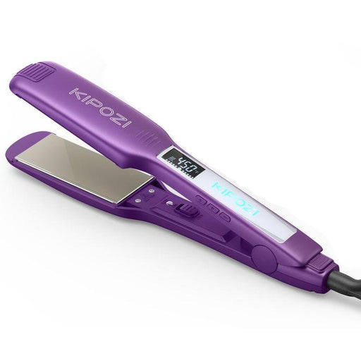 titanium hair straightener with digital display - MRSLM