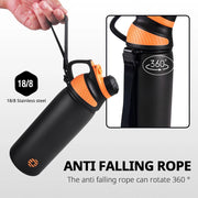 insulated water bottle, view 9 - MRSLM