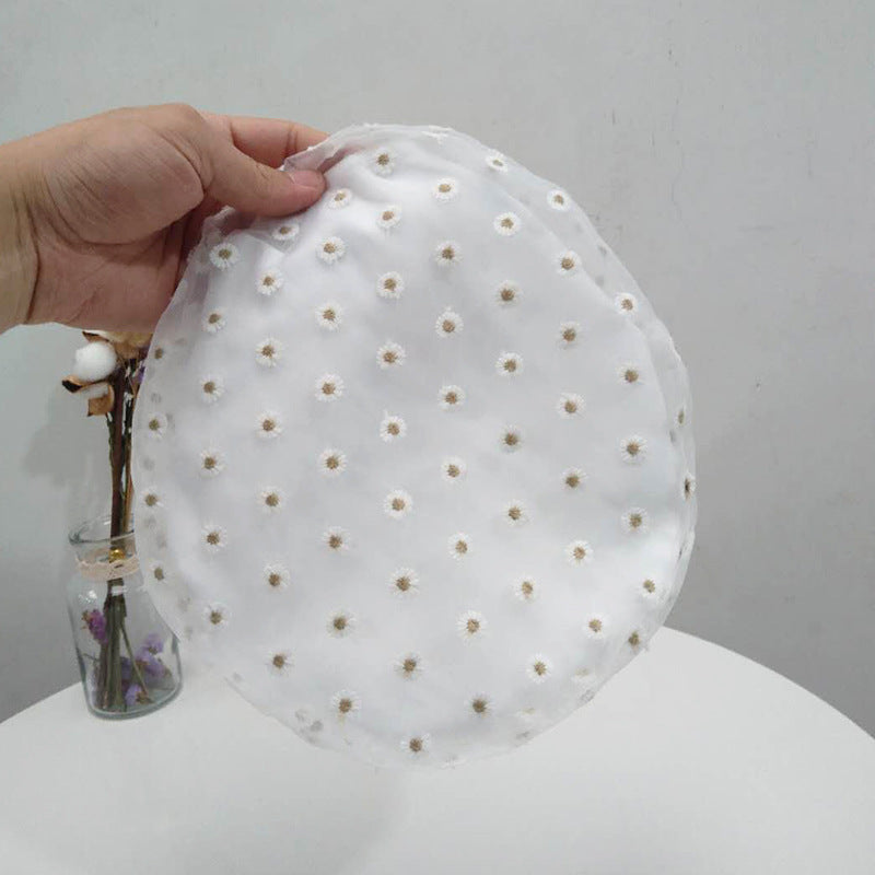 cute daisy satin beret for women - MRSLM
