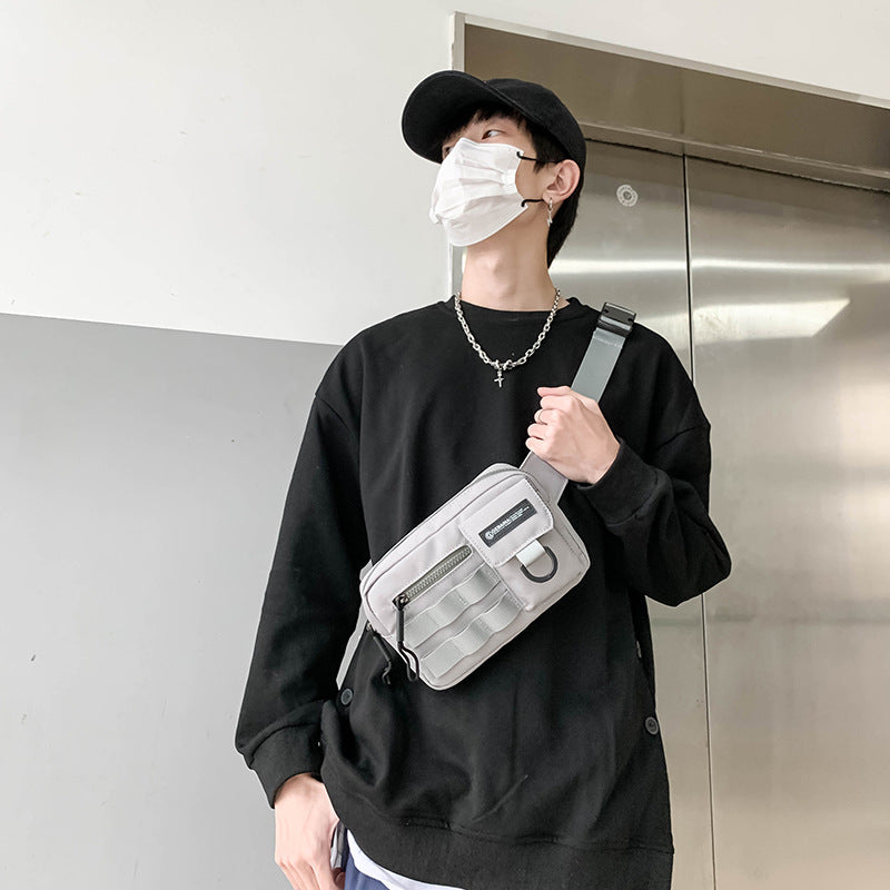 nylon crossbody shoulder bag, view 5 - MRSLM