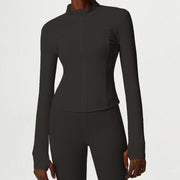 women's quick-dry long sleeve fitted top, view 3 - MRSLM