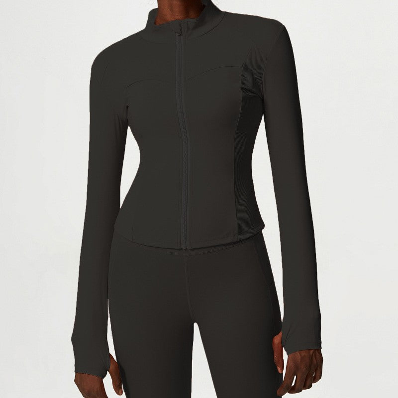 women's quick-dry long sleeve fitted top, view 3 - MRSLM