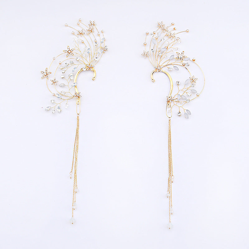 tassel flower wedding headdress, view 3 - MRSLM