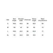 mid-length denim A-line dress with lapel collar, view 8 - MRSLM