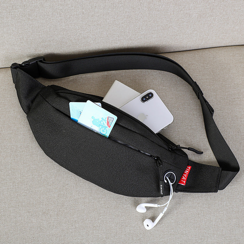water repellent nylon chest bag, view 5 - MRSLM