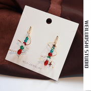 star christmas tree earrings, view 4 - MRSLM