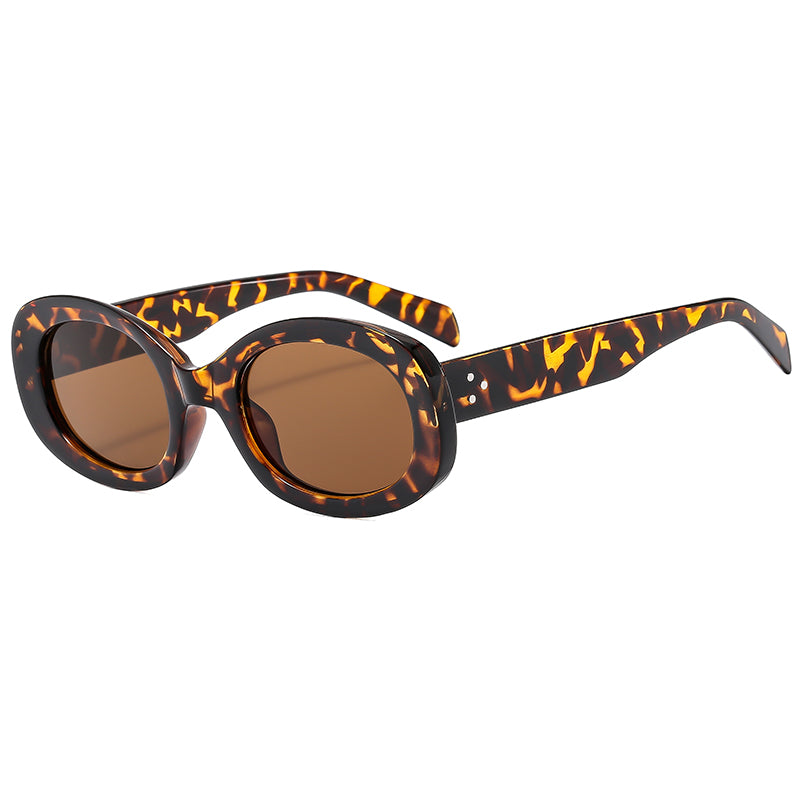 Retro oval sunglasses for women, view 5 - MRSLM