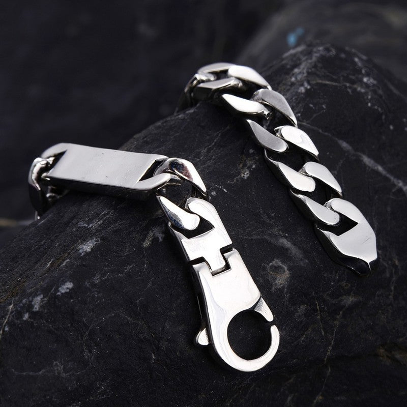 s925 silver retro punk bracelet, view 2 - MRSLM