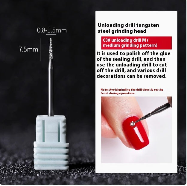 Tungsten steel nail drill bit, view 4 - MRSLM
