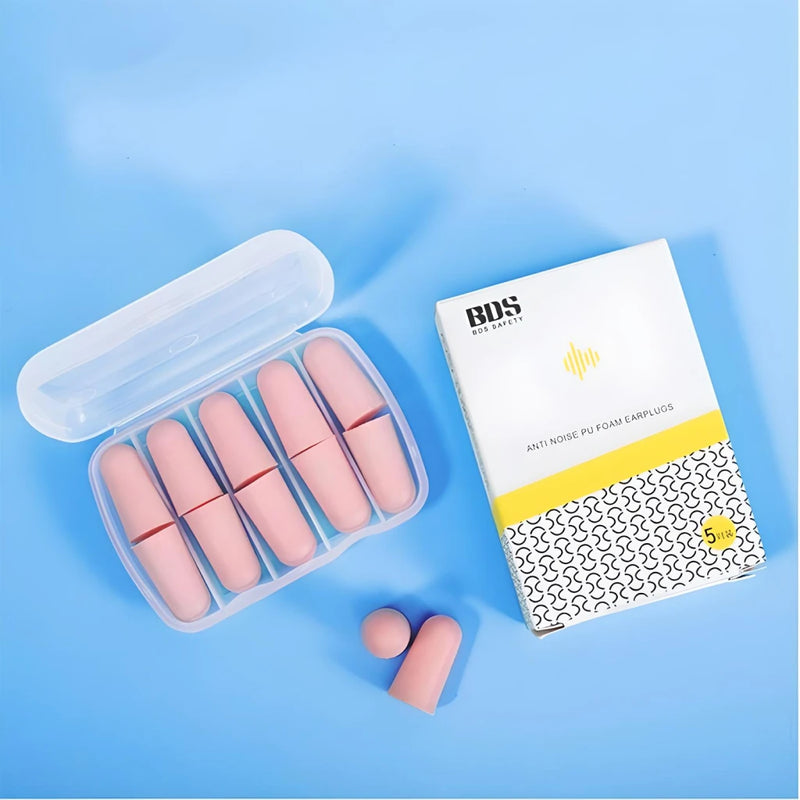 10-Piece Sponge Earplugs Set