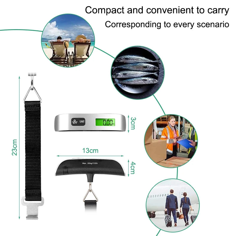digital luggage scale, view 5 - MRSLM