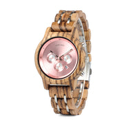 Men's wood grain watch, view 10 - MRSLM