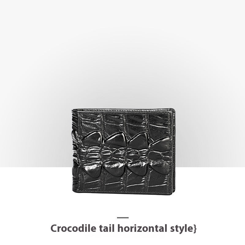 embossed leather wallet, view 16 - MRSLM