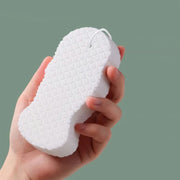 3D fish scale bath sponge, view 4 - MRSLM