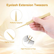 eyelash extension tweezers, view 13 - MRSLM