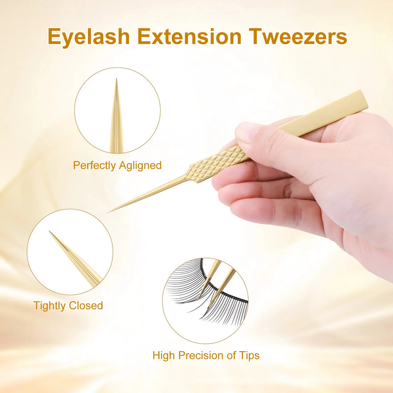 eyelash extension tweezers, view 13 - MRSLM
