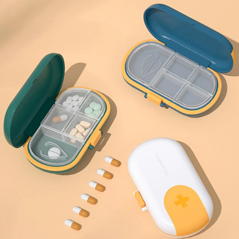 portable travel pill case with cutter, view 8 - MRSLM