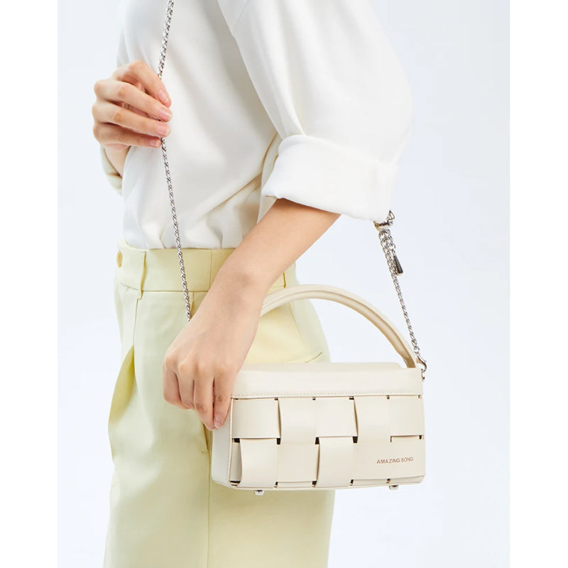 Woven crossbody bag, view 8 - MRSLM