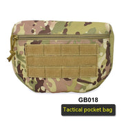 Lightweight expandable nylon waist storage bag, view 2 - MRSLM