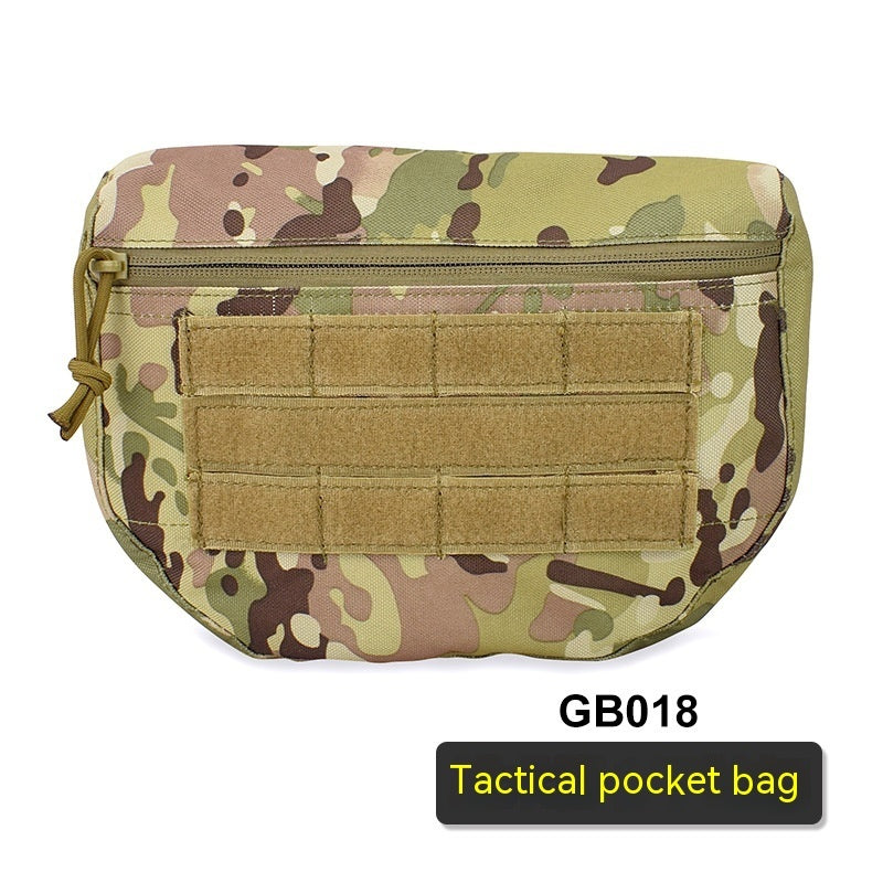 Lightweight expandable nylon waist storage bag, view 2 - MRSLM