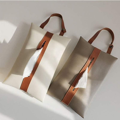 PU leather car seat tissue holder - MRSLM