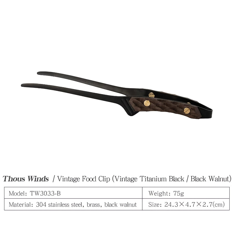 retro stainless steel camp tongs, view 4 - MRSLM