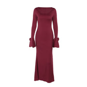rose long sleeve dress, view 5 - MRSLM