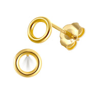 mini zircon stud earrings, view 6 - MRSLM